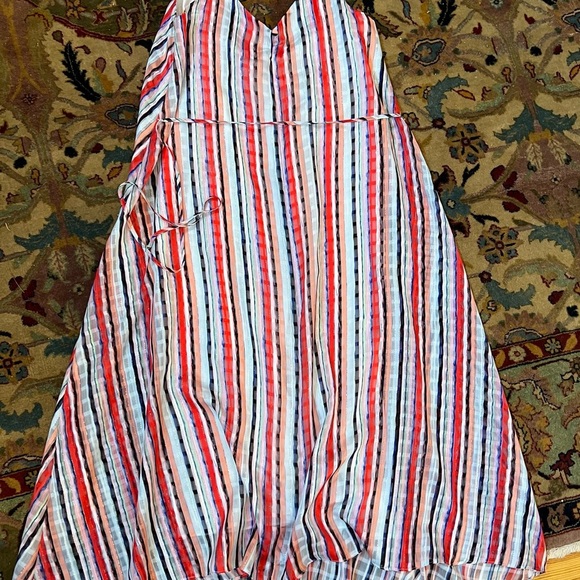 Milly Becca Watercolor Stripe Midi Dress - Picture 7 of 11